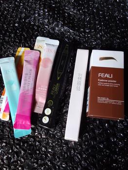 Product Review of FEALI Paket Bundle Hemat [ 3 Pcs ] Best Seller - ( Feali Multicolor 2in1 Lipstik, Feali Eyeliner Stamp 2in1, Feali Eyebrow Powder) from x**g 0