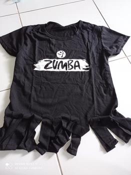 Product Review of Atasan Baju Senam Zumba Lgo Dash Rumbai New / Kaos Senam Zumba Wanita Sport regular warna biru botol from N**a 0