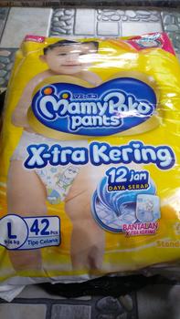 Product Review of MamyPoko Pants  Jumbo M48 L42 XL38 X-tra Kering from h**o 0