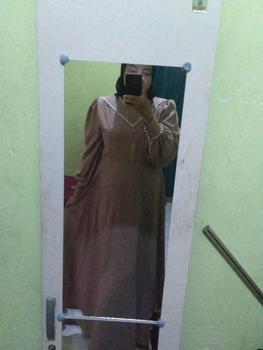 Product Review of claudy dress satin premium - gaun pesta muslimah gaun kondangan dress wanita muslimah dress kondangan lamaran terlaris Nyaman from d**i S**2 0