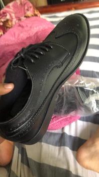 Product Review of Giày tây nam Derby Wingtip phối màu trắng đen đế khâu chắc chắn, kiểu dáng thời trang, trang trọng. from H** t**u 1