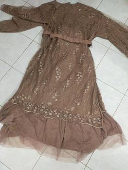 Product Review of MAXI ALMIRA / 4 UKURAN / M / L / XL / XXL / GAMIS KONDANGAN / GAMIS TILE MUTIARA / FASHION GAMIS WANITA Panjang Dalaman Muslim Pita Dress Pesta Kombinasi Remaja from D**🇩 0