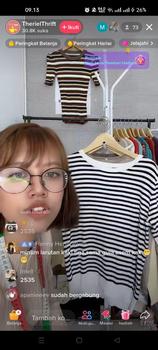 Product Review of 03 Atasan Rajut Wanita Live Model Crop from a**y 0