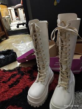 Product Review of PINKEY P052 Sepatu Boots Wanita Sepatu Martin Tinggi Sebetis Shoes from A** H**a 0