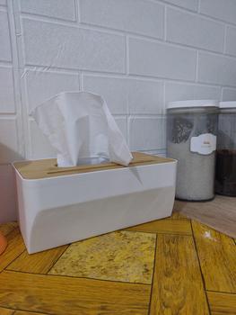 Product Review of RUMAUMA Wood Tissue Box With Smartphone Holder - Kotak Tissue Kayu from F**i A**8 0