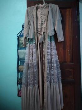 Product Review of Ghalya Dress Versi 2 Satin Silk Lapis Tile mix brokat Payet || RONAACHRISS from t**3 1