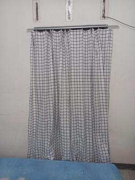 Product Review of tirai Gorden Plisket Katun Polymicro Terbaru Motif Kotak-Kotak dengan Dekorasi Menarik Dekorasi Pintu Jendela Biru minimalis murah kawat white hordeng plimickro Curtain abu aesthetic from O**a 1