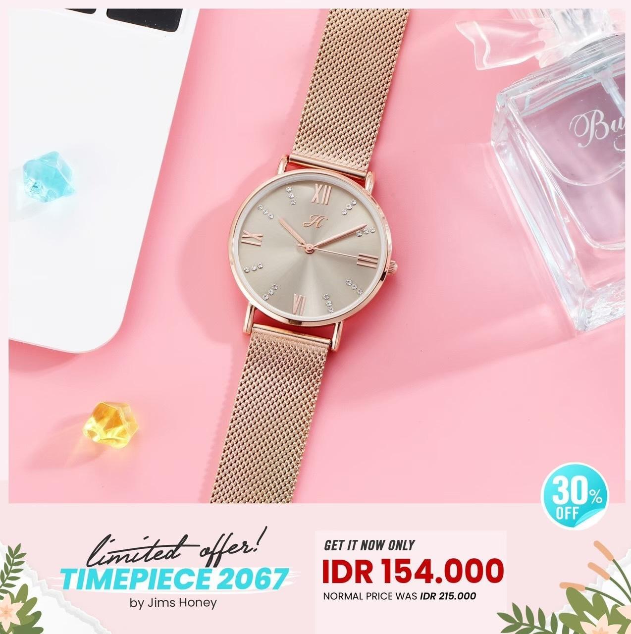 JIMS HONEY JAM TANGAN WANITA JT 2067 (FREE BOX + BATERAI)