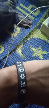 Product Review of Peace - Hitam - Gelang Wristband by Embracelet from s**a 0