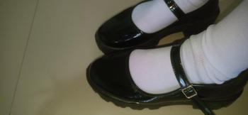 Product Review of Sepatu loafers wanita sepatu Loly MJ Hitam Putih Shoes Sandal Sendal fantofel  korea from i**e n**e 1