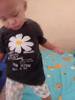 Product Review of Vendom Kids Baju Kaos Anak Washet Laki-Laki / Perempuan Unisex Umur 1-12 Tahun Bahan Cotton 30S Katun Santai Polos Hitam from n**💦 1