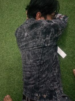 Product Review of Jaket Jeans Pria Denim Jacket Distro Full Printing Motif Polos from m**d 1