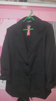 Product Review of Jas Blazer Wanita Jas Kerja Kantor Cewe Polos Dewasa Anak Jaket Blezer Cewek Pakaian Formal Kantoran Dasar Hitam Abu  Bahan Panjang Kancing Jumbo Big Size Cardigan Rompi Outer Perempuan  Ootd Korean Style Seragam Slimfit from f**🕊 0
