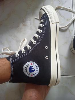 Product Review of Ventela Ethnic High Black Natural Sepatu Sneakers Pria (Siluet 70s) Canvas Shoes Casual from G**e 0