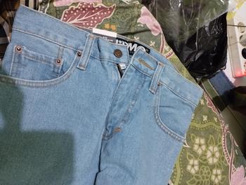 Product Review of Gizmo - Celana Jeans Reguler Bioblitz pria loose fit jumbo big keren Denim Nyaman from A**w 0