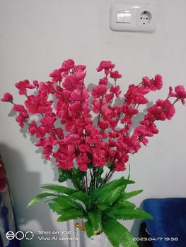 Product Review of bunga hias bunga pojok sakura mihua k 14 set pot besi BUNGA PELASTIK from N**3 1