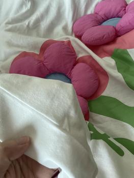 Product Review of Áo phông chất cotton khô cổ tim phối in nổi ( 00:00) form rộng nam nữ from C**_ 0