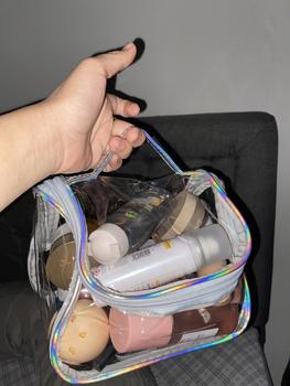 Product Review of Tas Kosmetik Anti Air/Tas Kosmetik Washbag / Tas Alat MakeUp / Cosmetic Bag Organizer / Tas Make Up Wanita/Tas Kosmetik Travel Transparan /Cosmetic Cube Transparent Clear PVC Toiletries Wash Bag /Pouch Kosmetik from R**f 0