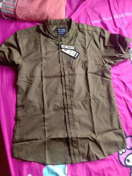 Product Review of Kemeja Koko Lengan Pendek Motif Antasena Baju Koko Pria Polos Lengan Pendek Elrumi from A**a 0