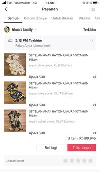 Product Review of SETELAN ANAK RAYON UMUR 1-10TAHUN Hitam Laki-Laki Perempuan from d**h s**f 0