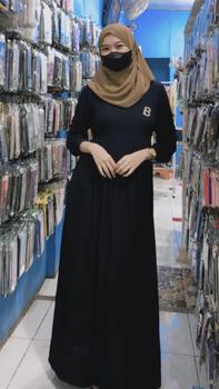 Product Review of HAWACORNER - ROSA DRESS Rayon Crinkle Ironless Cantik Muslim Wanita Gamis from A**m 0