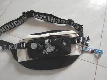 Product Review of Túi đeo bao tử họa tiết phi hành gia Nasa thời trang Nam phong cách Hàn Quốc - Túi ngang from K**💤 0