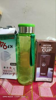 Product Review of Botol Minum Sporty Dream 1 Liter botol minum BPA FREE from E**♒ 0