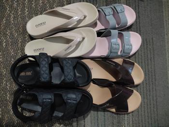 Product Review of LUOFU E 7188 -B2K5WS SIZE 36-40  l Sandal Selop ban 2 jelly wanita l Sendal kokop cewek impor from W**n D**i 1