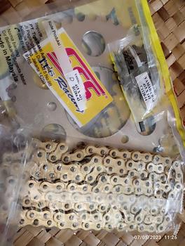 Product Review of Gir depan belakang 415(Tipis) SSS Vixion old/New,  Mxking, R15V2,  Xabre, Byson dan ( rantai gold bukan SSS ) Gear from y**u 0