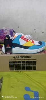 Product Review of Larocking - Zavyr Biru Kuning | Sepatu Sneakers Running Gym Shoes Abu Outdoor from A**a 0