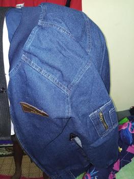 Product Review of JACKET BOMBER JEANS CAP KULIT PRIA DAN WANITA panjang motif jaket  casual  tebal cowok  distro from G**y 0