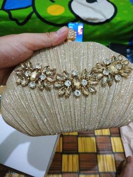 Product Review of Tas Pesta PRESLEY Embellished Crystal Box Clutch Wanita from d**1 0