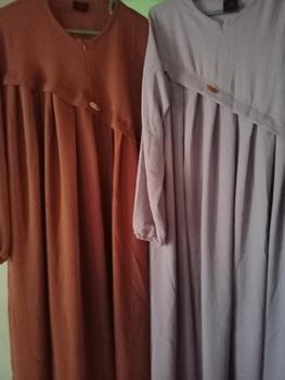 Product Review of Aluna Dress Muslim Gamis Crinkle Airflow Polos Terbaru Wanita Dewasa Muat dari BB 40 kg sampai 100 kg from C**a Y**i 1