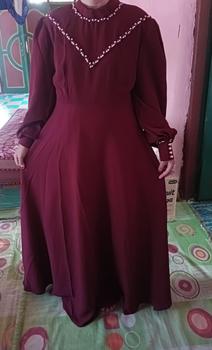 Product Review of claudy dress satin premium - gaun pesta muslimah gaun kondangan dress wanita muslimah dress kondangan lamaran terlaris Nyaman from r** 0
