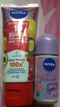 Product Review of NIVEA Body Care Package - Extra Bright 10 Super Vitamins + Shaveless Deodorant - Mampu  Mencerahkan Ketiak dan Melembutkan Kulit from y**5 0