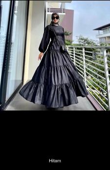 Product Review of DRESS NABILLA BY HAURA DRESS KATUN Wanita Toyobo Karet Casual Busui Balon from w**a 0