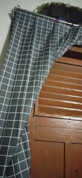 Product Review of tirai Gorden Plisket Katun Polymicro Terbaru Motif Kotak-Kotak dengan Dekorasi Menarik Dekorasi Pintu Jendela Biru minimalis murah kawat white hordeng plimickro Curtain abu aesthetic from p**n 0