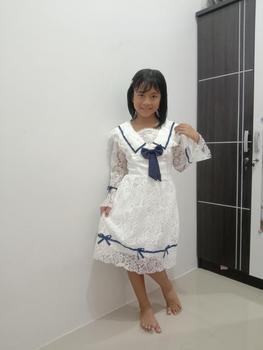 Product Review of Dress anak lengan panjang / Dress import anak Korean style / Gaun pesta anak perempuan usia 6 7 8 9 10 tahun / Dres anak tanggung/ Kids Queen665 from E**n 0
