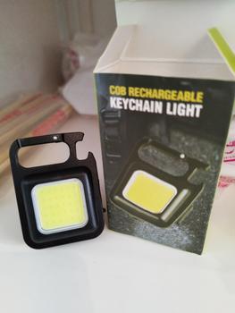 Product Review of Mini COB keychain light rechargeable lampu LED cas mini lampu led gantungan kunci lampu camping emergency from α**5 0