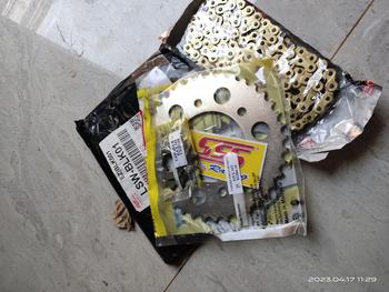 Product Review of Gir depan belakang 415(Tipis) SSS Vixion old/New,  Mxking, R15V2,  Xabre, Byson dan ( rantai gold bukan SSS ) Gear from b**© 0