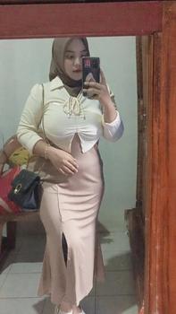 Product Review of Dress Basic Simple Knit Lembut Premium Bahan Melar Lengan Panjang Gaun Casual Bodycon Slim Sexy Wanita  Baju Home Dress Nyaman M436 from M**🌸 1