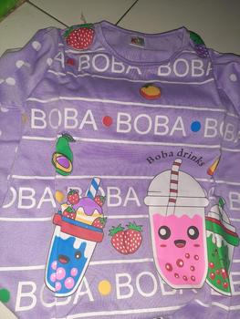 Product Review of FN - SETELAN PIYAMA DAN BAJU TIDUR ANAK CEWEK/PEREMPUAN ABG JUMBO TANGGUNG MOTIF BOBA BUBBLE UKURAN 1-12 TAHUN from i**e 0