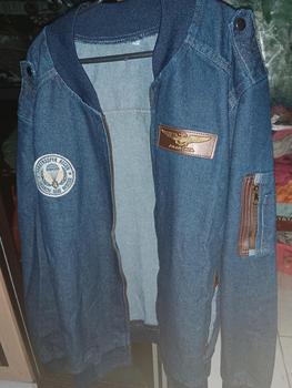 Product Review of JACKET BOMBER JEANS CAP KULIT PRIA DAN WANITA panjang motif jaket  casual  tebal cowok  distro from ♌**♎ 2