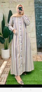 Product Review of Gamis Rempel Susun Bahan Crinkle Airflow / Busana Muslimah Terbaru / Gamis Wanita Terbaru Nyaman Remaja Dress from e**h 0