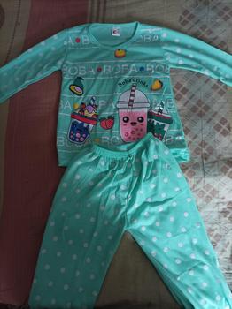 Product Review of FN - SETELAN PIYAMA DAN BAJU TIDUR ANAK CEWEK/PEREMPUAN ABG JUMBO TANGGUNG MOTIF BOBA BUBBLE UKURAN 1-12 TAHUN from N**d 0