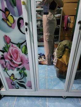 Product Review of SIVALI Bonnie Cargo Pants - Highwaist Loose Cargo - Celana Kargo Wanita - Baggy Pants Panjang Polyester Kulot Casual Hitam Kantor Kantor Formal Kerja Kerja Kerja Basic Karet from B** T**s R**e 2