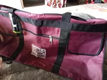 Product Review of Tas travel BIG SIZE tas pakaian fabella tas mudik tas jalan bepergian tas minggat jumbo ori baju from R**s 0