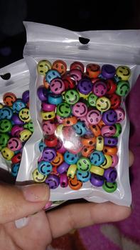 Product Review of 100 pc Manik Manik Smile Bulat Pipih Mote Emoji Smile Bentuk Bulat Bahan Craft Diy Ukuran 6mm Raziq 11 Store Kerajinan from 𝒏**☆ 3