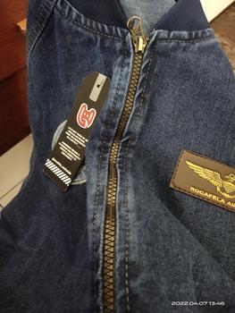 Product Review of JACKET BOMBER JEANS CAP KULIT PRIA DAN WANITA panjang motif jaket  casual  tebal cowok  distro from L**👣 0