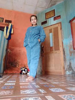 Product Review of Setcel - A03 SYEHAL COLLECTION- Oneset / Setcel Kemeja Wanita Full Jeans - Setelan Pakaian Wanita Denim Baju Panjang from p**y b**u 1**1 1